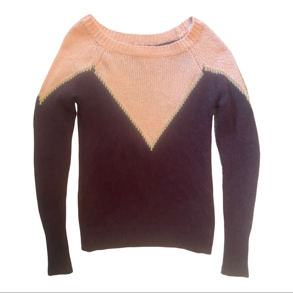 PRINCESS VERA WANG Pink Wool Blend Knit Sweater S